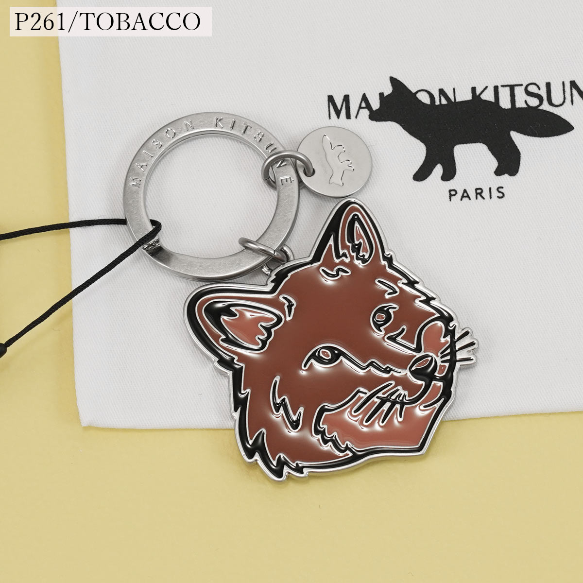 楽天市場】MAISON KITSUNE メゾンキツネ キーリング MM06904AM1002