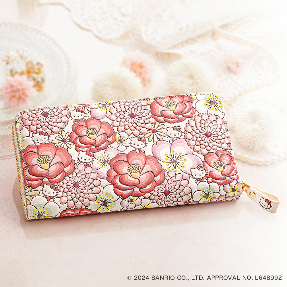 楽天市場】HELLOKITTY ハローキティ 花あそび 浅草文庫 牛革製 長財布