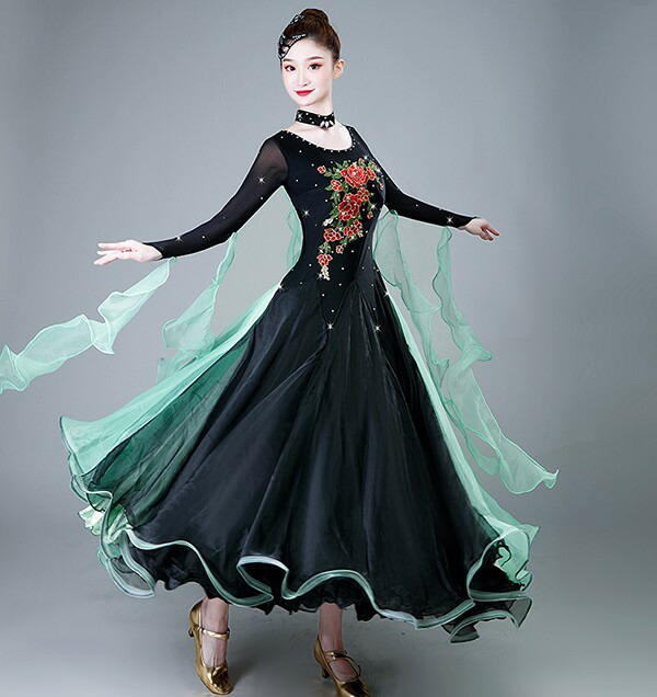 楽天市場】社交ダンス ドレス 競技用 社交ダンス衣装 ワンピース