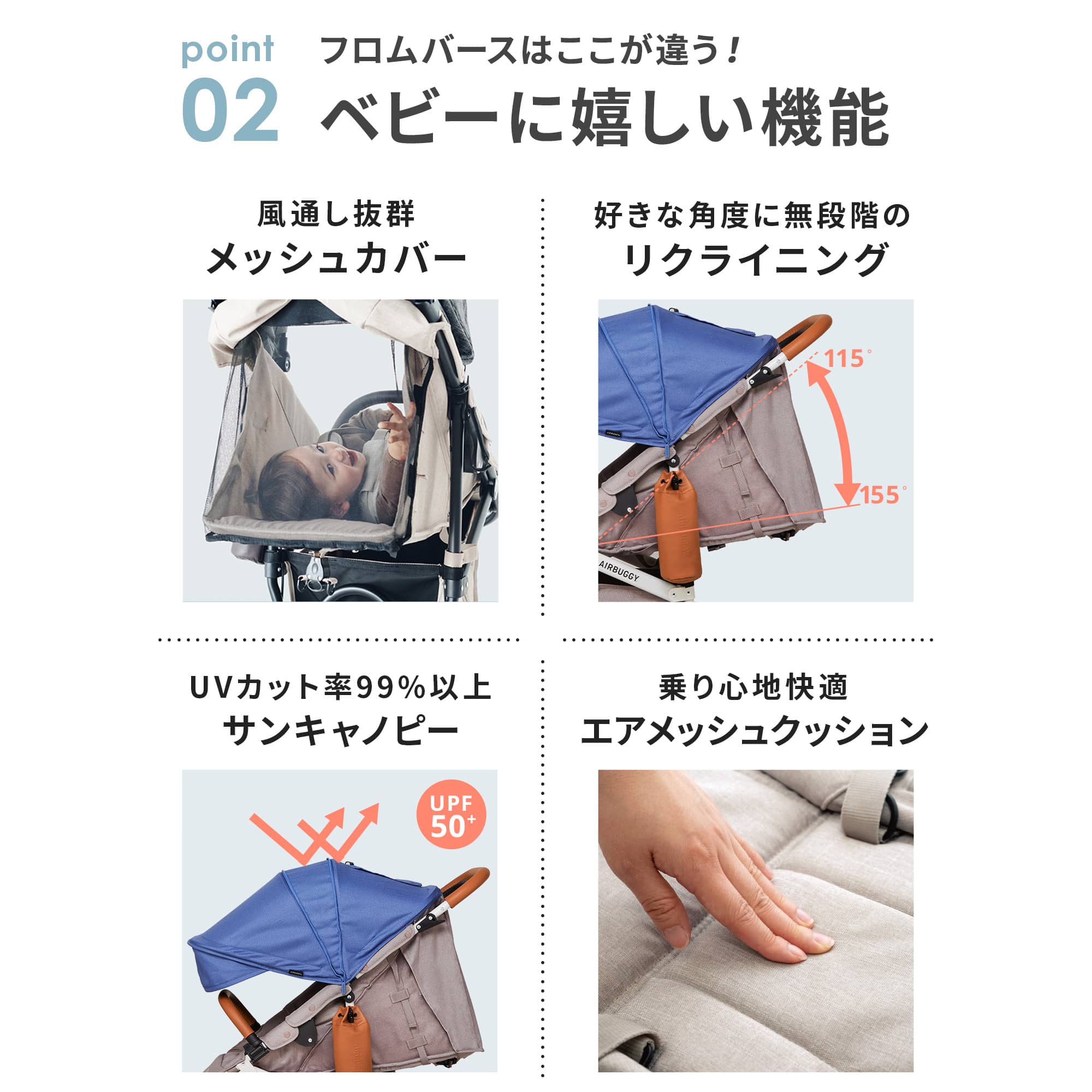 楽天市場】【公式】エアバギー 着せ替えシート＆キャノピーセット ココ