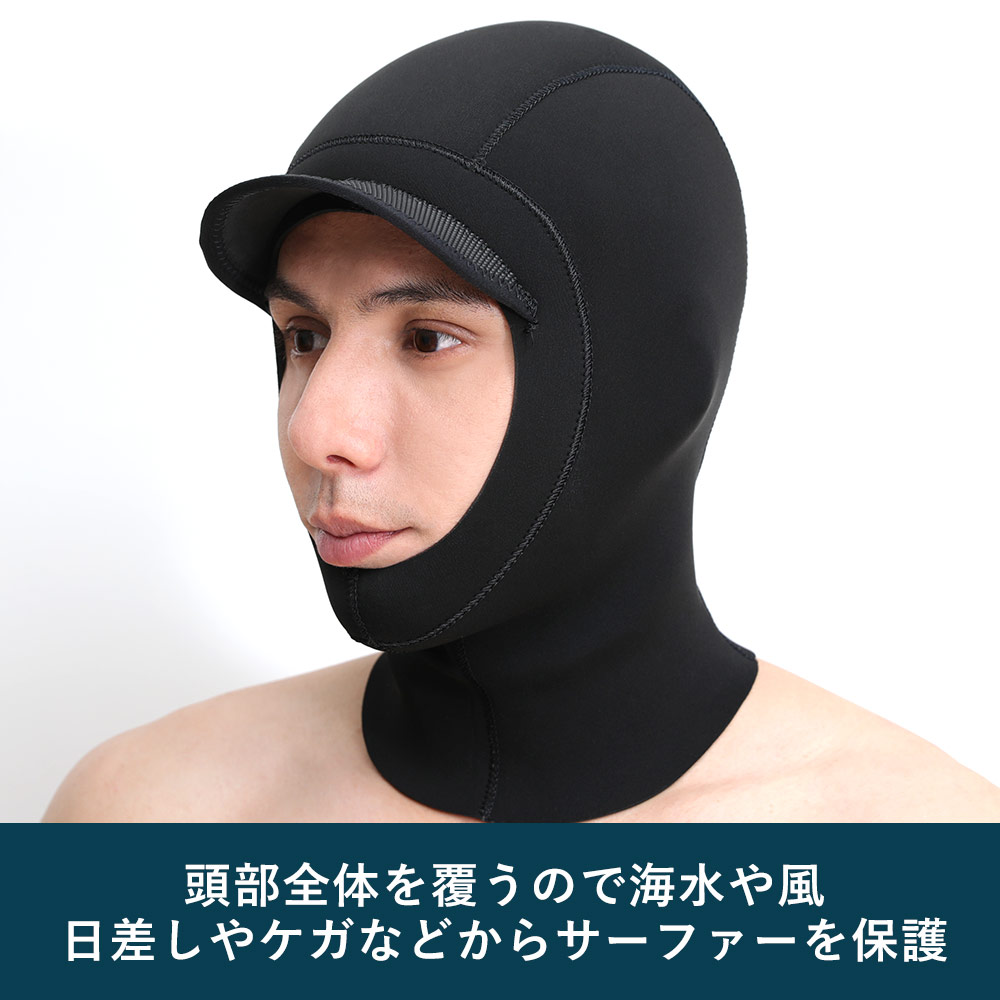 楽天市場】FELLOW サーフキャップ 防寒ウェットキャップ メンズ