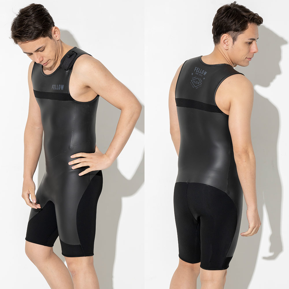 楽天市場】FELLOW ウェットスーツ ショートジョン 2mm メンズ