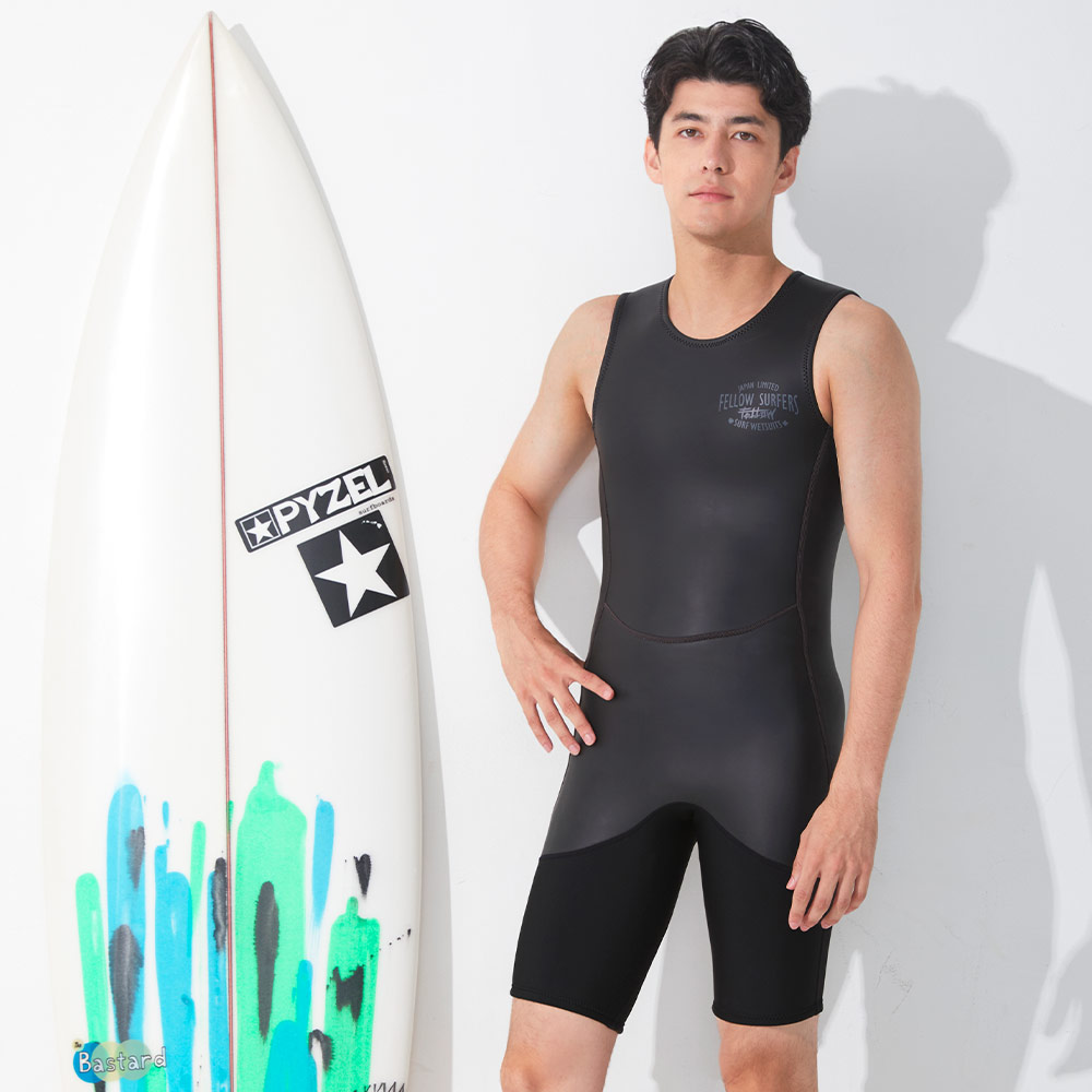 楽天市場】FELLOW ウェットスーツ ショートジョン 2mm メンズ スキン