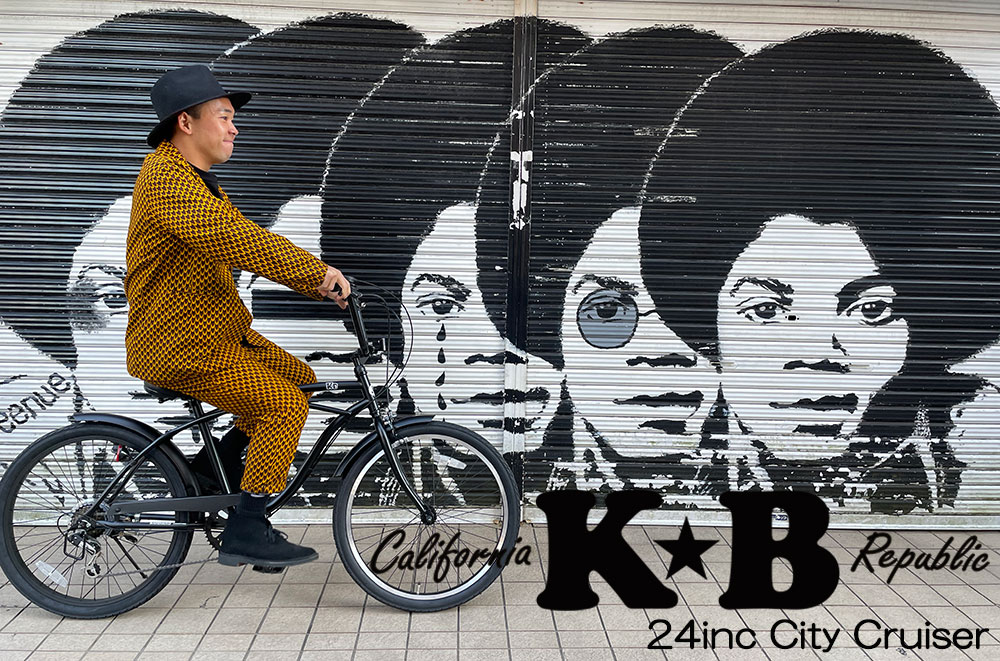 楽天市場】KB/ケイビービーチクルーザー 24インチ シングルギアー