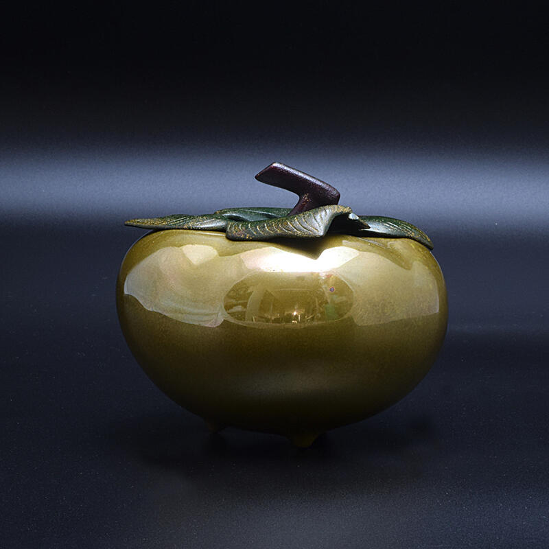 楽天市場】【香炉】柿香炉京都 逸鳳工房作※完全限定品伝統工芸品煮色