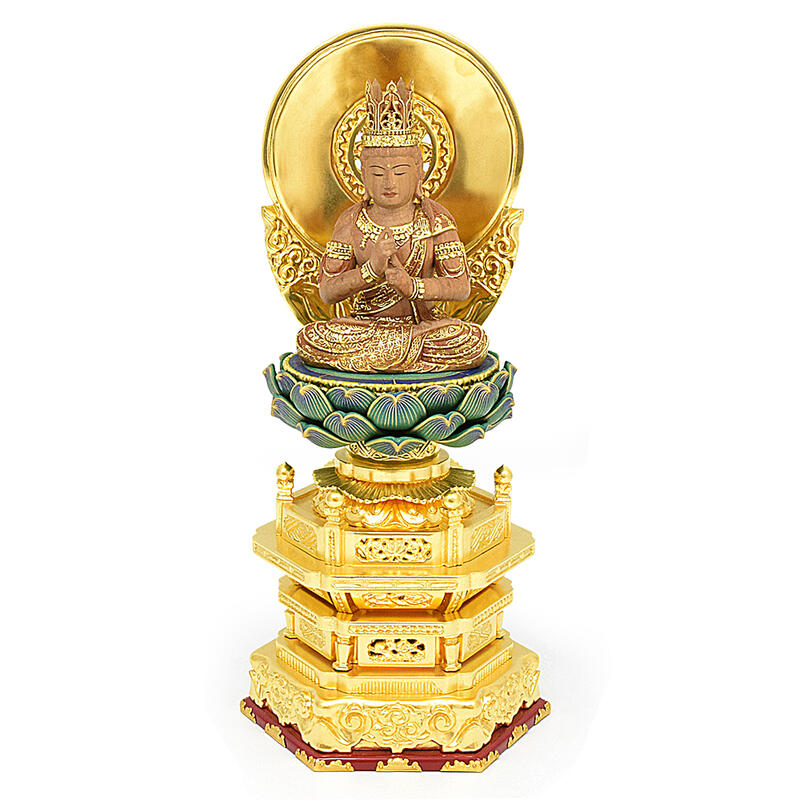 楽天市場】【仏像】白檀仏像「大日如来」日本製 仏師作 3寸5分（総高さ