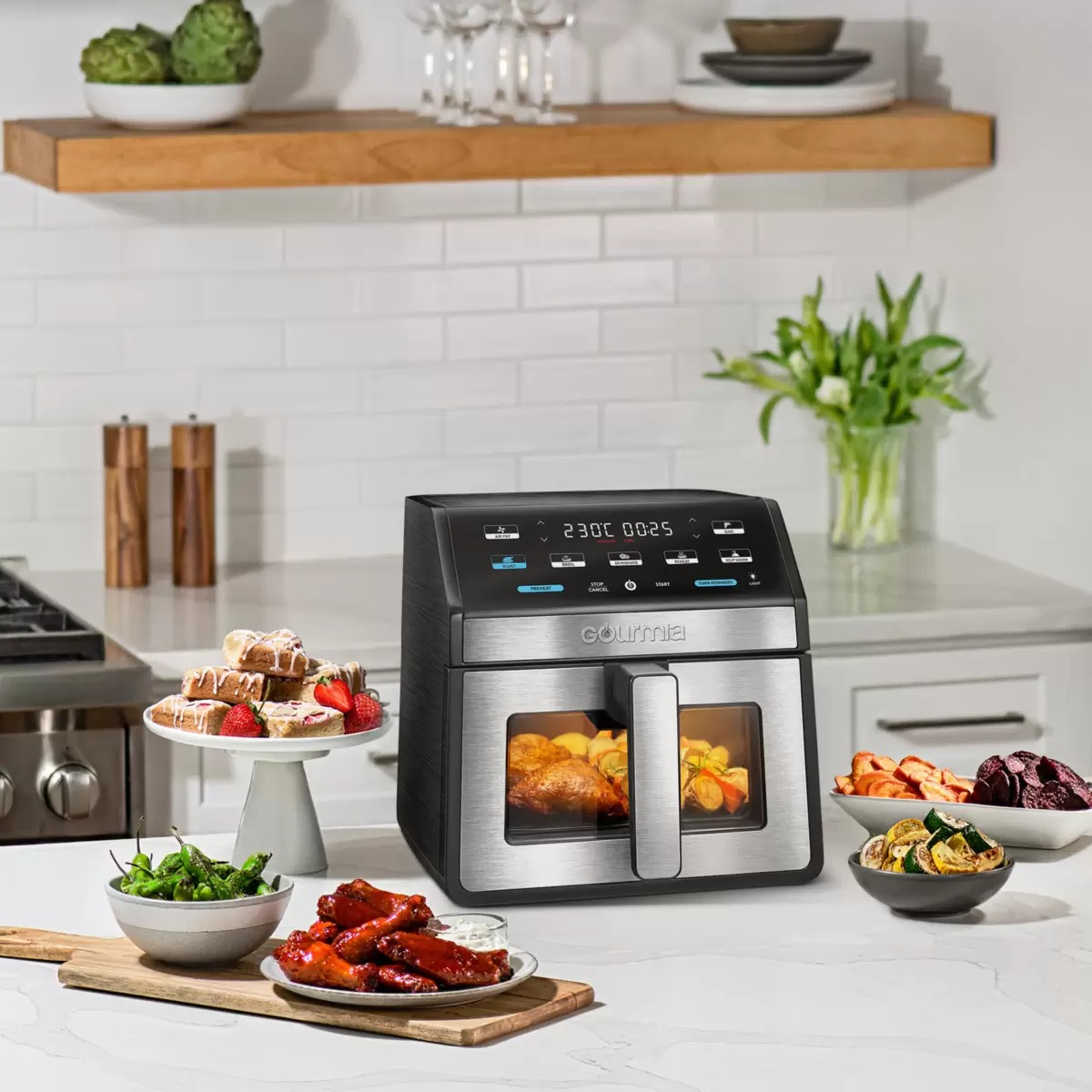 楽天市場】【ランキング1位獲得】GOURMIA 窓付き デジタル エアー