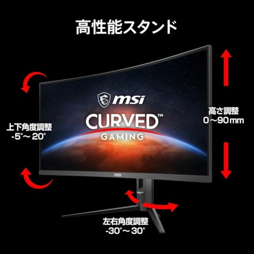 楽天市場】MSI 湾曲ゲーミングモニター MAG 342CQR E2 34インチ/UWQHD