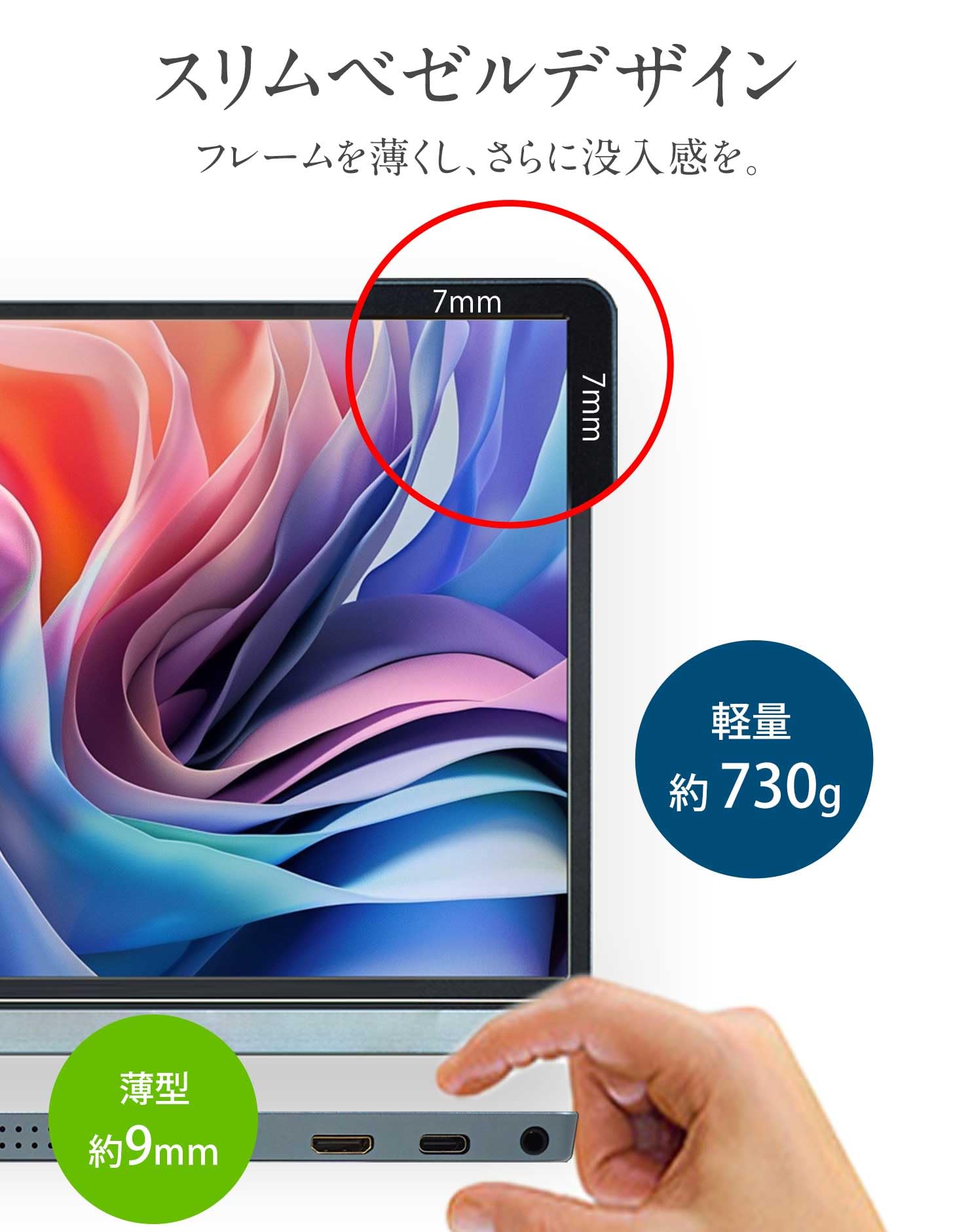 楽天市場】【送料無料】モバイルモニター フルHD 15.6インチ WT-156H2