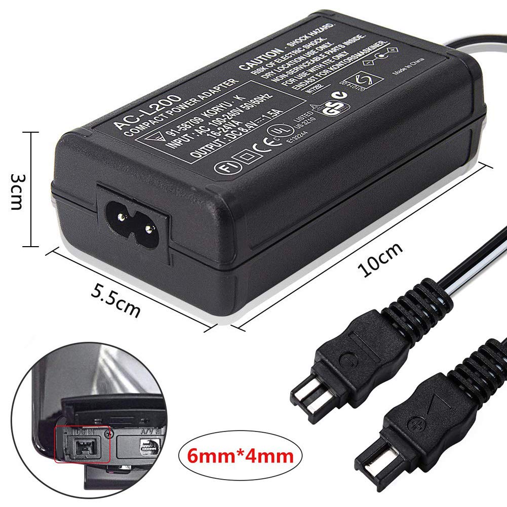 楽天市場】【送料無料】AC-L200C ACアダプター Compatible SONY