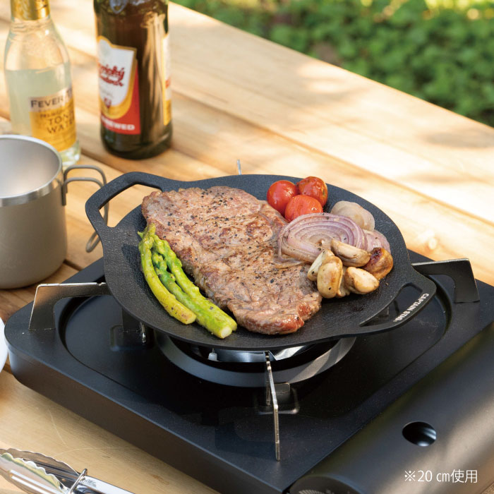 楽天市場】フッ素加工 ラウンド グリルプレート 34cm ガス火 IH対応 丸