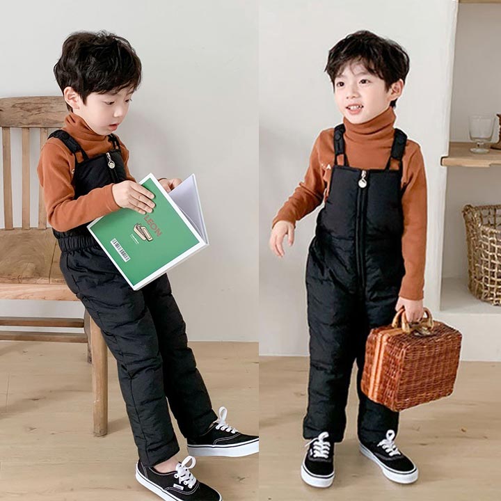 楽天市場】子ども サロペット ダウン ロンパース ジャンプスーツ 子供