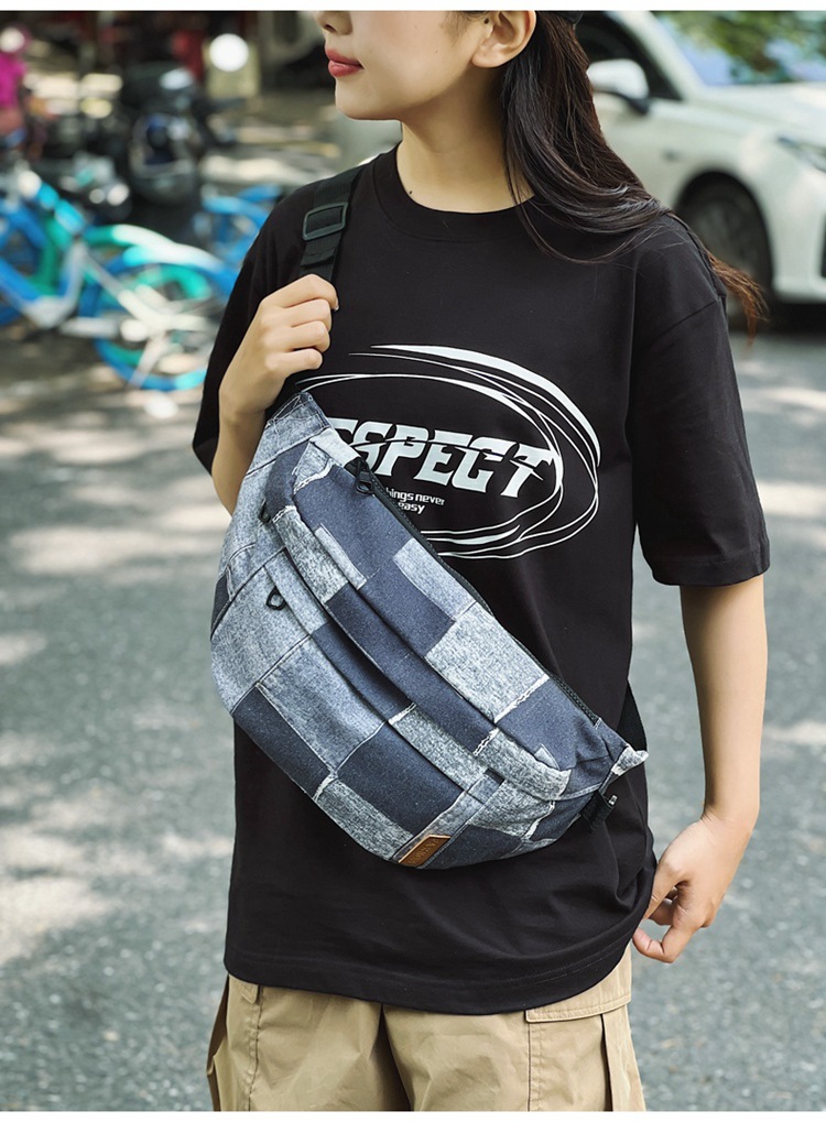 楽天市場】パッチワーク風デニムボディバッグ : Ci select