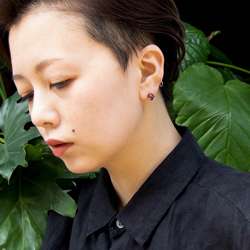 楽天市場】【Lサイズ】天然石 原石 ラフロック ピアス 14KGF ゴールド