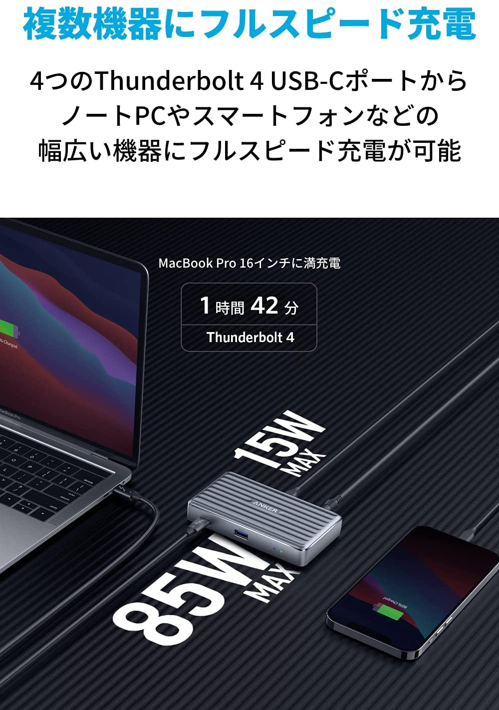 楽天市場】Anker PowerExpand 5-in-1 Thunderbolt 4 Mini Dock