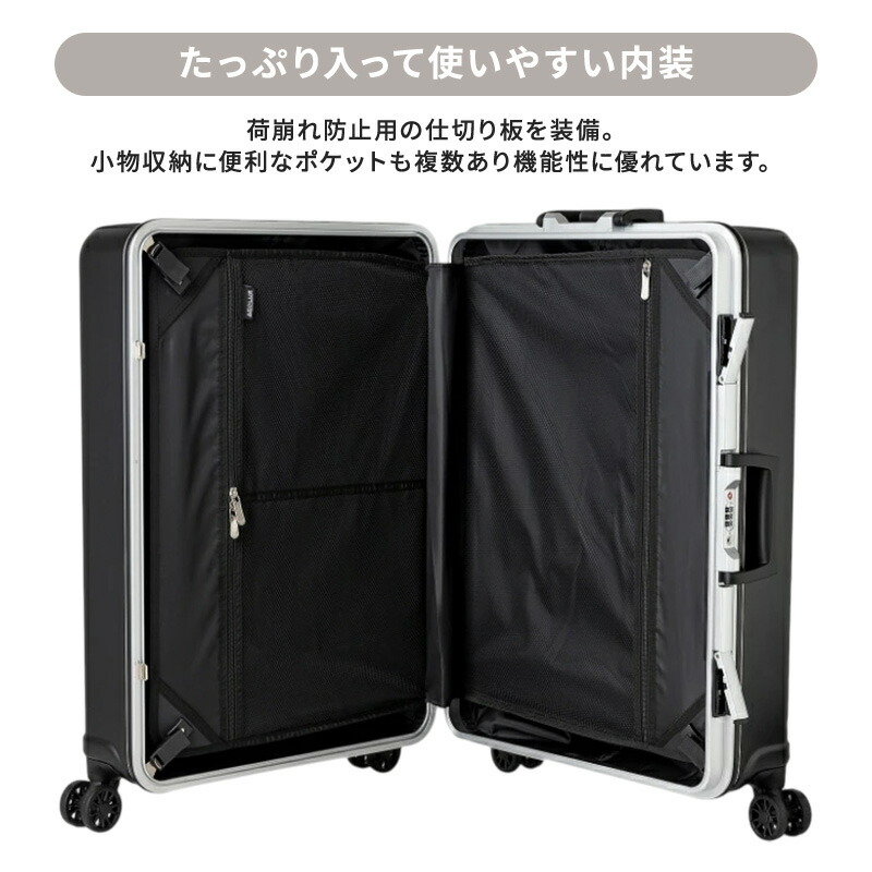 楽天市場】AEOLUSフレームキャリー Lサイズ ブラック : イオン九州