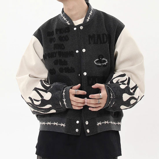 楽天市場】V系 スタジャン メンズ オラオラ系 ブルゾン B系 メンズ