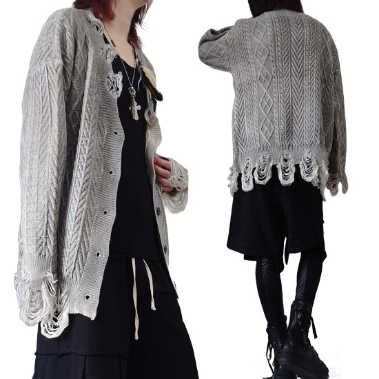 楽天市場】V系 カーディガン メンズ ニットカーディガン メンズ モード