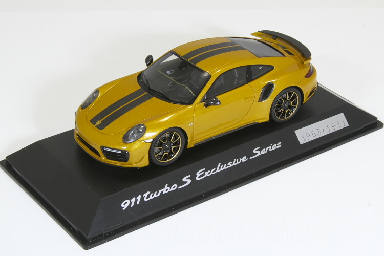 ポルシェ 911 ターボ S ミニカー（ゴールド） GT SPIRIT】Porsche 911