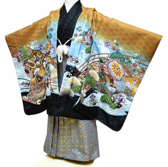 楽天市場】七五三 753 着物 男の子 袴 セット 5歳羽織袴 フルセット 鷹