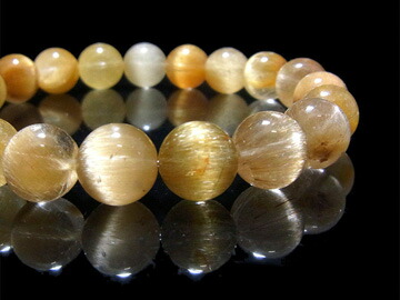 楽天市場】キャッツアイルチル ブレスレット 9.5mm玉 天然石