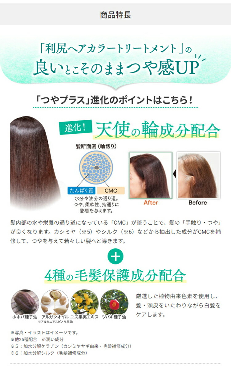 楽天市場】【3/3 20:00〜10%OFF & 送料無料】白髪用 利尻ヘアカラー
