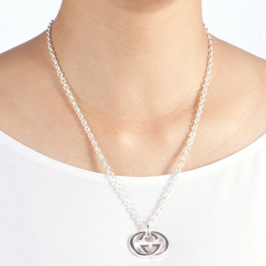 楽天市場】グッチ GUCCI ネックレス メンズ Gロゴモチーフ シルバー