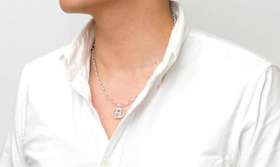 楽天市場】グッチ GUCCI ネックレス メンズ 男性 ペンダント シルバー