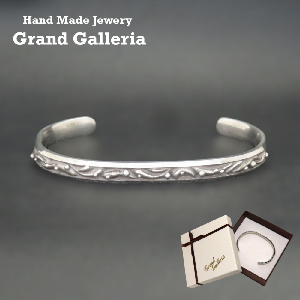 楽天市場】唐草バングル シルバー925 【刻印無料】 唐草 唐草模様