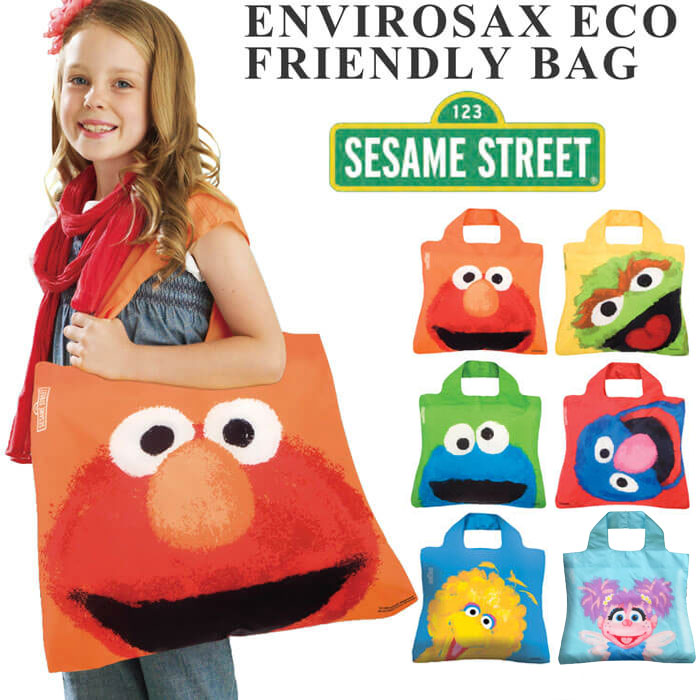 楽天市場】セサミストリート エンビロサックス エコバッグ 折りたたみ