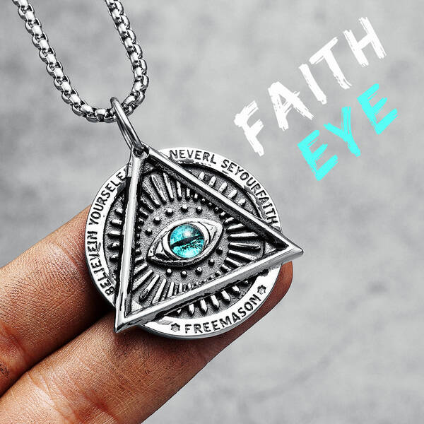 楽天市場】【送料無料】 ペンダント ネックレス 三角形 フリーメイソン