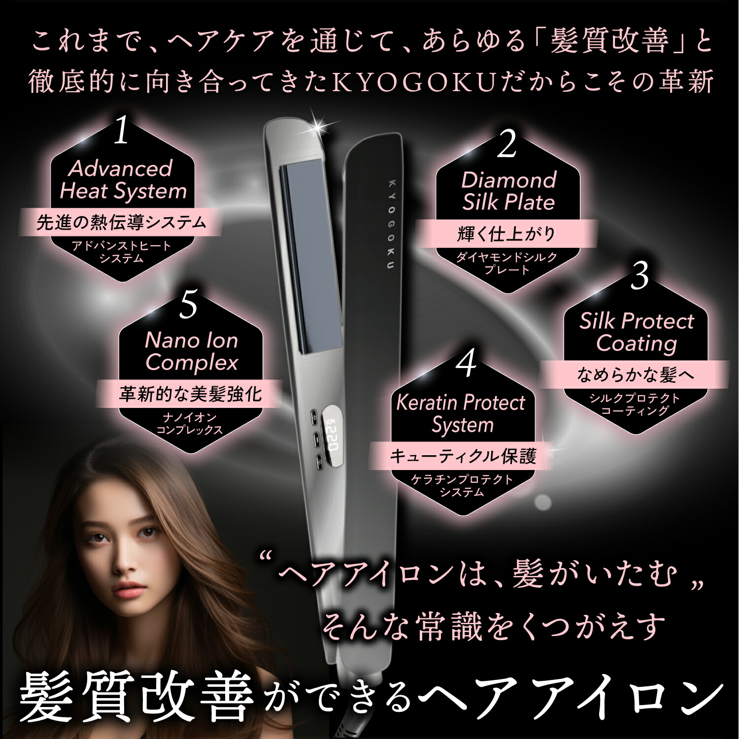 楽天市場】公式 15%OFF 【 KYOGOKU ナノシルクケラチン ストレート