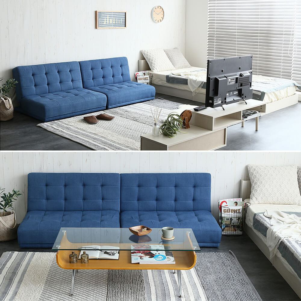 楽天市場】リクライニング式2人掛けソファーベッド 送料無料 ソファー