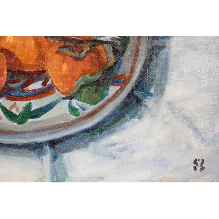 楽天市場】絵画 三浦鮮治 油絵・油彩画 『柿』 果実 果物 静物 力強い