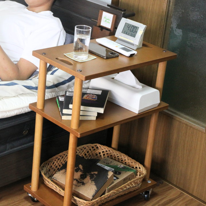 楽天市場】キャスター付き移動式木製ストックワゴン ~MUWW 3段