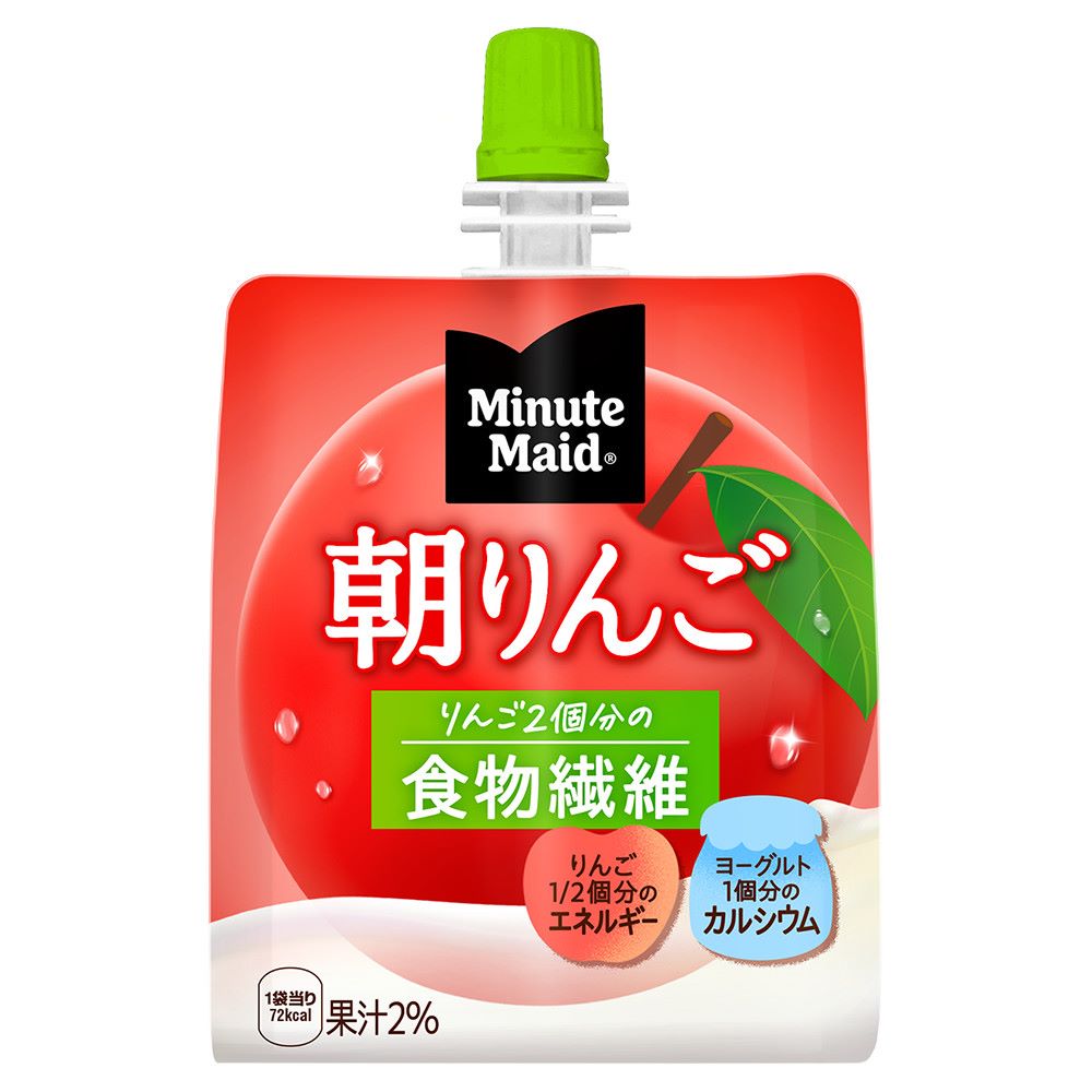 楽天市場】コカ・コーラ ミニッツメイド朝リンゴ 180gパウチ 6本入×1