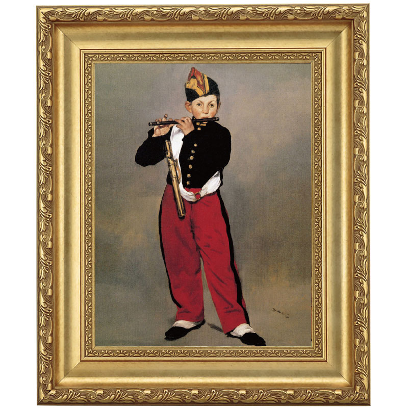 楽天市場】マネ「笛を吹く少年」4号 立体複製名画 美術品 インテリア