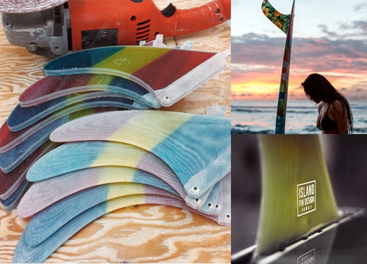 Fin Design サーフボードフィン ハワイ製 10 inch Fin Design