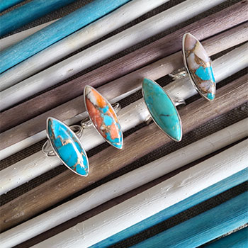 楽天市場】turquoise-ms 大粒リング 天然石 リング シルバーリング