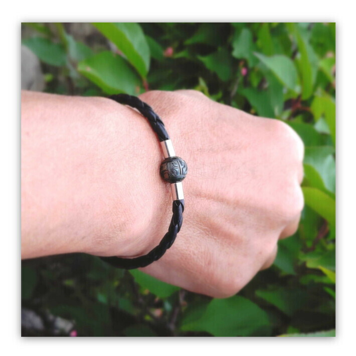 楽天市場】彫り ブラックパール タヒチ真珠 タヒチ メンズファッション