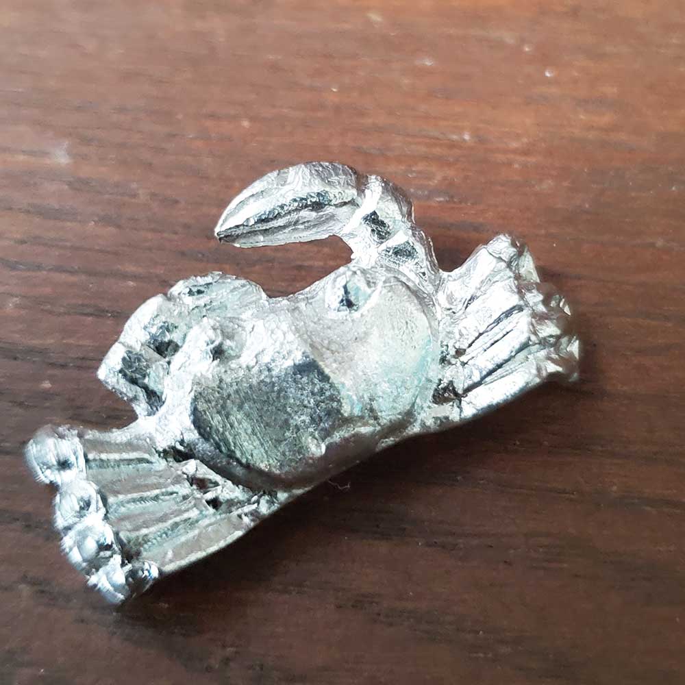 楽天市場】ミニチュア 置物 飾り フィギュア 錫製 蟹（カニ）添配 盆栽