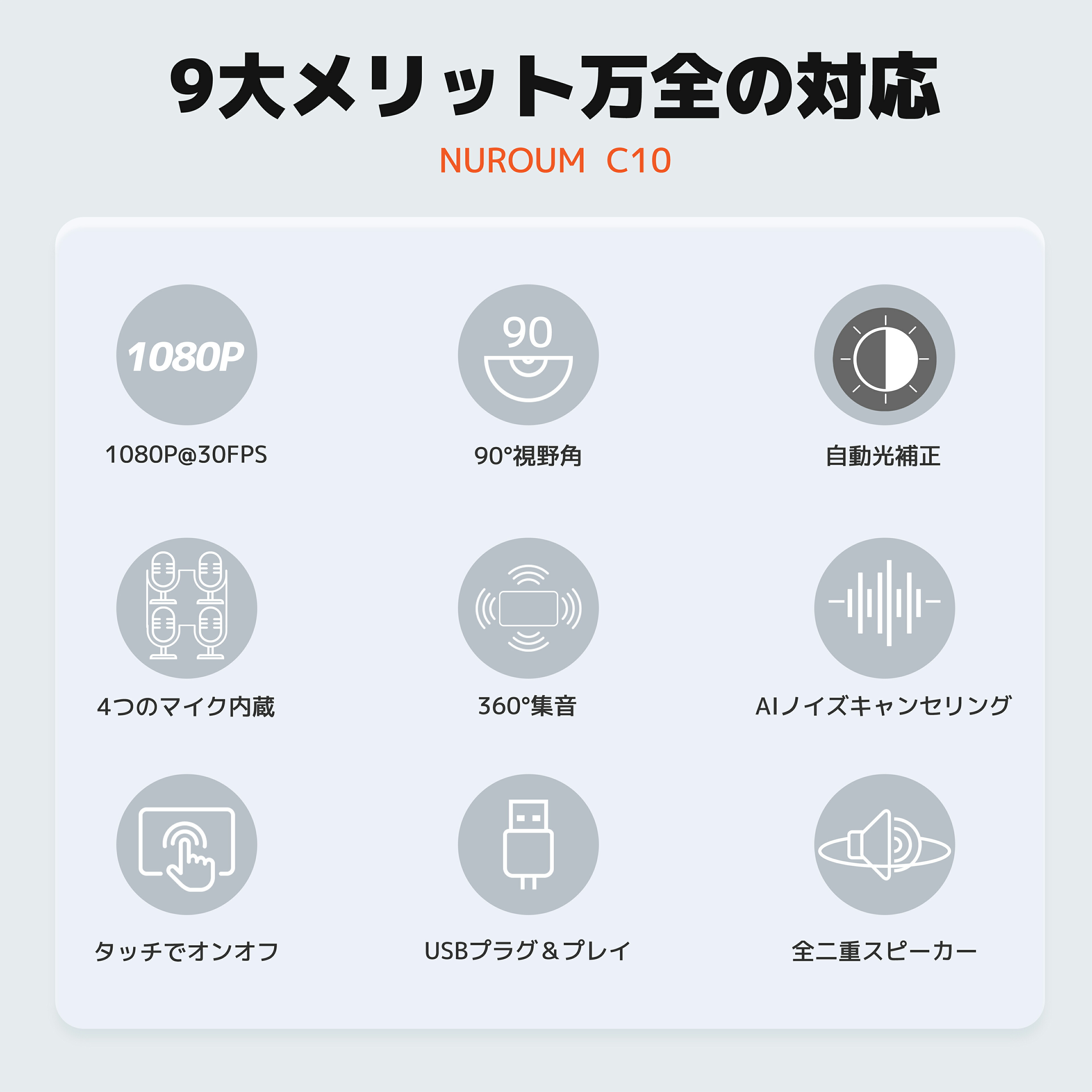 楽天市場】webカメラ マイク スピーカー 一体型 小型 1台3役 web会議