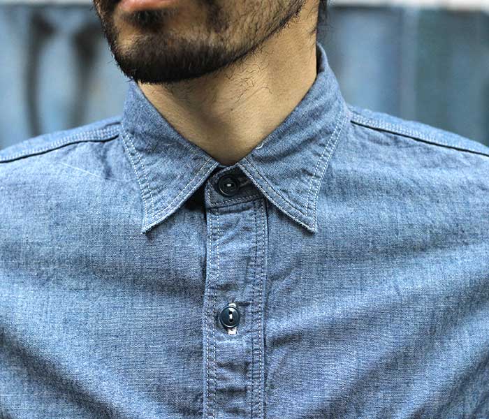 楽天市場】orSlow オアスロウ シャンブレー ワークシャツ 01-8070