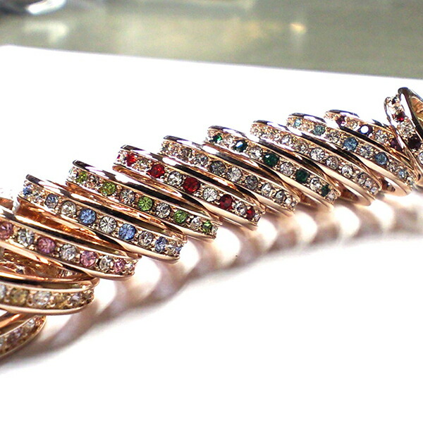 楽天市場】キラキラ☆フルエタニティリング 【スワロ使用】ピンキー