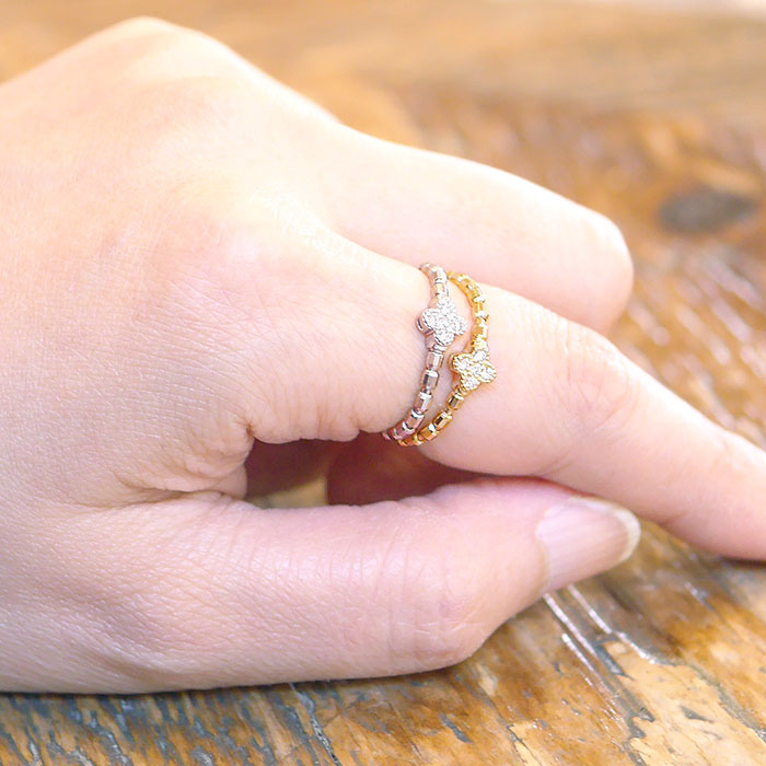 楽天市場】ストレッチリング PT950 ダイヤ 0.05ct リング レディース