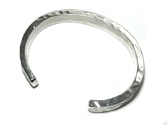 楽天市場】＜8mm幅、厚み3mm＞【 分厚い平打ち 叩き バングル