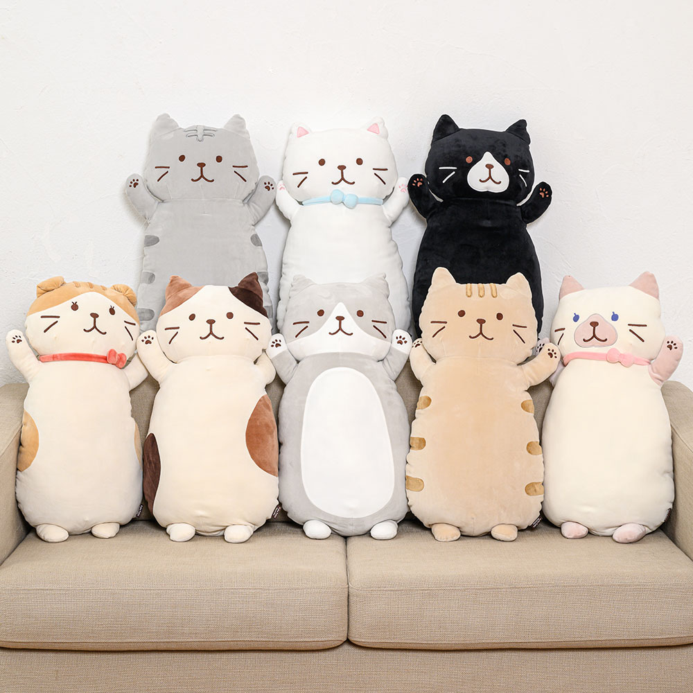 楽天市場】もっちり抱きぐるみ ぬいぐるみ 猫 可愛い ギフト 抱き枕