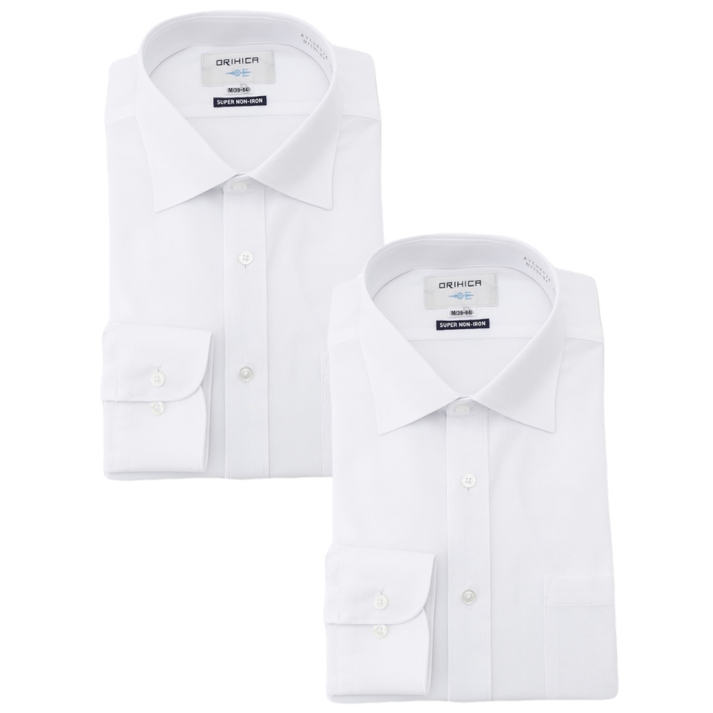 楽天市場】【ORIHICA公式】スーパーノンアイロンシャツ 2枚セット ノン