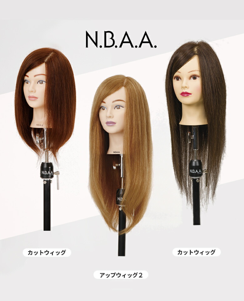 楽天市場】N.B.A.A アップウィッグ2【ブロンド】人毛100％ 練習用