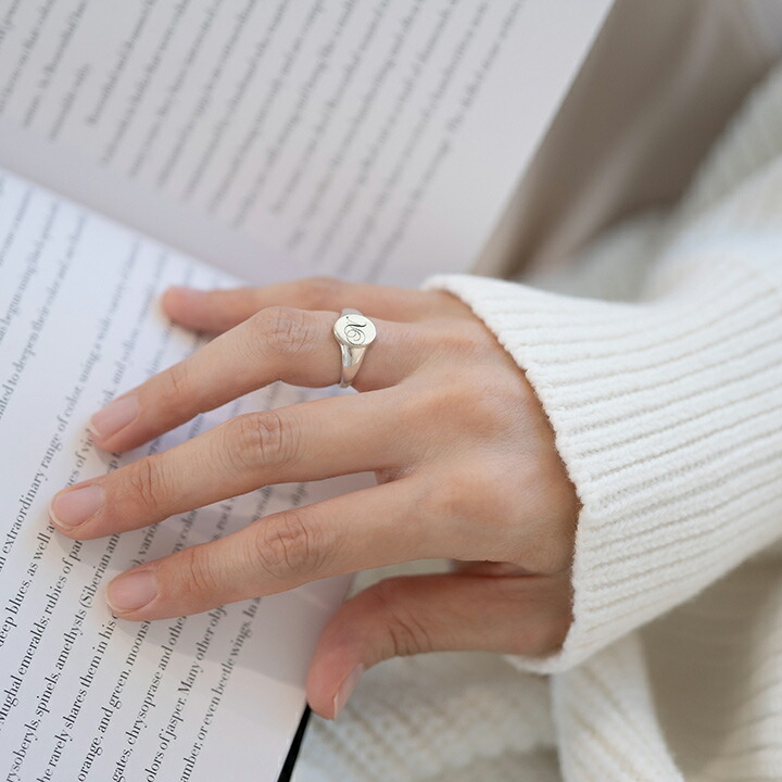 楽天市場】シグネットリング イニシャル シルバー925 : umu（アム）